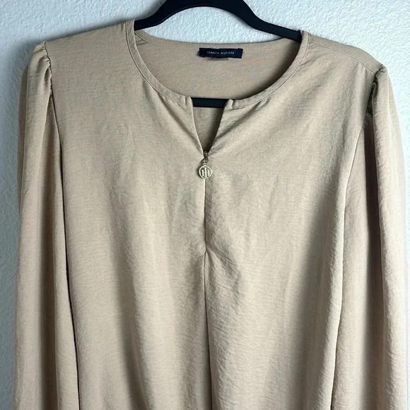 Tommy Hilfiger Long Sleeve Zip Blouse - Picture 3 of 10